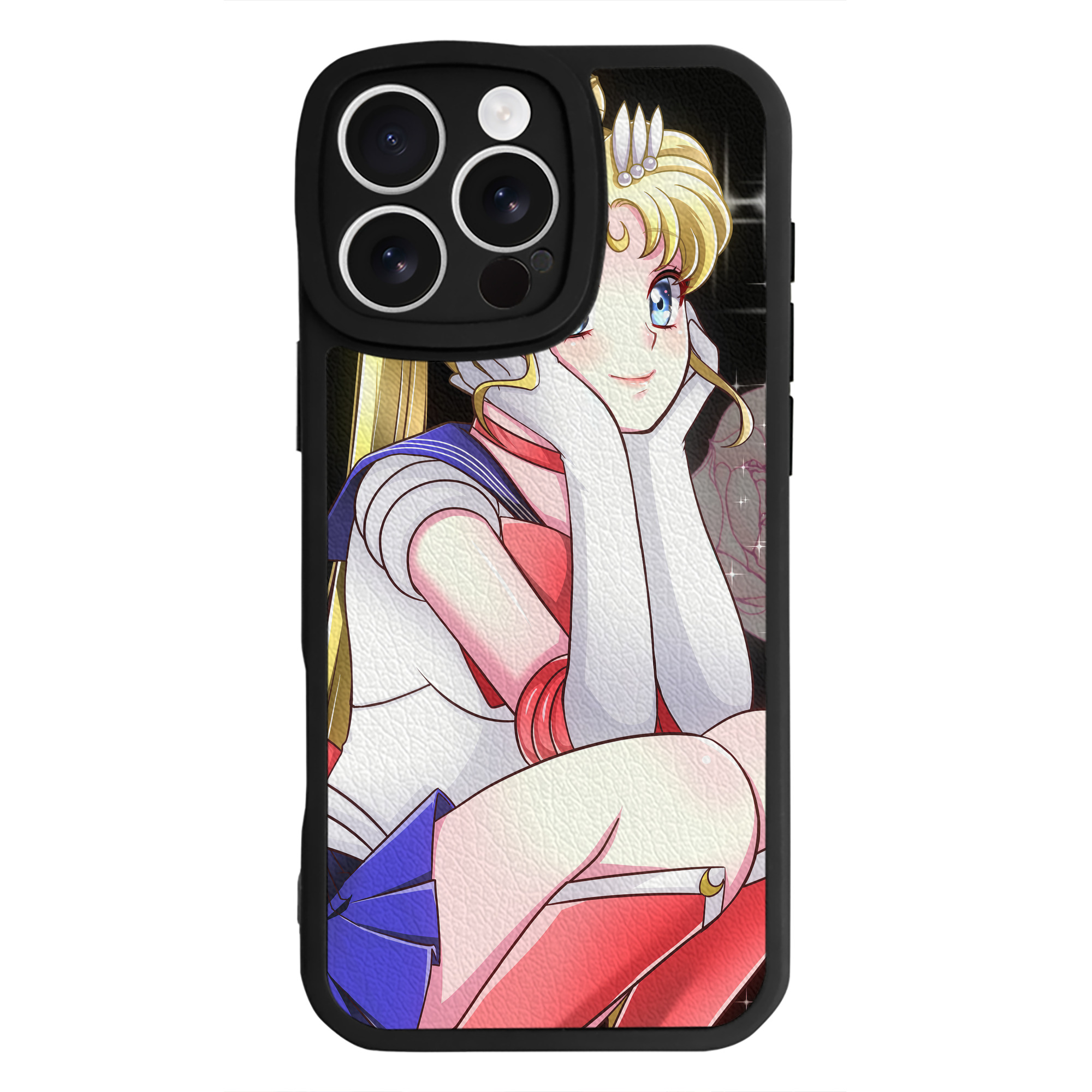（画像用） 美少女戦士セーラームーン Sailor Moon 【iPhone 16シリーズ対応】シリコンスマホケース（レザー調） 材質：シリコン